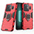 Custodia Silicone e Plastica Opaca Cover con Magnetico Anello Supporto KC1 per Realme GT Neo6 5G