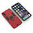 Custodia Silicone e Plastica Opaca Cover con Magnetico Anello Supporto KC1 per Samsung Galaxy A50S Rosso