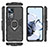 Custodia Silicone e Plastica Opaca Cover con Magnetico Anello Supporto KC1 per Xiaomi Mi 12T 5G