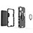 Custodia Silicone e Plastica Opaca Cover con Magnetico Anello Supporto KC1 per Xiaomi POCO C31