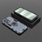 Custodia Silicone e Plastica Opaca Cover con Magnetico Anello Supporto KC2 per Realme 9 Pro+ Plus 5G