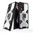 Custodia Silicone e Plastica Opaca Cover con Magnetico Anello Supporto KC3 per Xiaomi Redmi Note 11 Pro+ Plus 5G Bianco