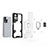 Custodia Silicone e Plastica Opaca Cover con Magnetico Anello Supporto KC4 per Xiaomi Poco X4 NFC