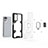 Custodia Silicone e Plastica Opaca Cover con Magnetico Anello Supporto KC4 per Xiaomi Redmi Note 11 Pro 5G