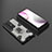 Custodia Silicone e Plastica Opaca Cover con Magnetico Anello Supporto KC5 per Vivo X70 Pro+ Plus 5G