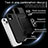 Custodia Silicone e Plastica Opaca Cover con Magnetico Anello Supporto KC8 per Apple iPhone 13