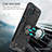 Custodia Silicone e Plastica Opaca Cover con Magnetico Anello Supporto MQ1 per Samsung Galaxy A12 5G