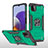 Custodia Silicone e Plastica Opaca Cover con Magnetico Anello Supporto MQ1 per Samsung Galaxy A22s 5G