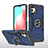 Custodia Silicone e Plastica Opaca Cover con Magnetico Anello Supporto MQ1 per Samsung Galaxy A32 4G