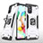 Custodia Silicone e Plastica Opaca Cover con Magnetico Anello Supporto MQ1 per Samsung Galaxy A71 4G A715 Argento