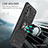 Custodia Silicone e Plastica Opaca Cover con Magnetico Anello Supporto MQ1 per Samsung Galaxy A91