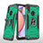 Custodia Silicone e Plastica Opaca Cover con Magnetico Anello Supporto MQ1 per Samsung Galaxy M01s