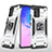 Custodia Silicone e Plastica Opaca Cover con Magnetico Anello Supporto MQ1 per Samsung Galaxy M80S