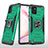 Custodia Silicone e Plastica Opaca Cover con Magnetico Anello Supporto MQ1 per Samsung Galaxy Note 10 Lite Verde Notte