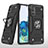 Custodia Silicone e Plastica Opaca Cover con Magnetico Anello Supporto MQ1 per Samsung Galaxy S20