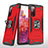 Custodia Silicone e Plastica Opaca Cover con Magnetico Anello Supporto MQ1 per Samsung Galaxy S20 FE 4G