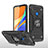 Custodia Silicone e Plastica Opaca Cover con Magnetico Anello Supporto MQ1 per Xiaomi POCO C31