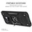 Custodia Silicone e Plastica Opaca Cover con Magnetico Anello Supporto MQ1 per Xiaomi Poco C40