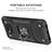 Custodia Silicone e Plastica Opaca Cover con Magnetico Anello Supporto MQ1 per Xiaomi Poco X3