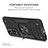 Custodia Silicone e Plastica Opaca Cover con Magnetico Anello Supporto MQ1 per Xiaomi Poco X4 NFC