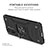 Custodia Silicone e Plastica Opaca Cover con Magnetico Anello Supporto MQ1 per Xiaomi Redmi K40 5G