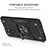 Custodia Silicone e Plastica Opaca Cover con Magnetico Anello Supporto MQ1 per Xiaomi Redmi Note 11 4G (2022)