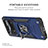 Custodia Silicone e Plastica Opaca Cover con Magnetico Anello Supporto MQ1 per Xiaomi Redmi Note 11E Pro 5G