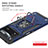 Custodia Silicone e Plastica Opaca Cover con Magnetico Anello Supporto MQ1 per Xiaomi Redmi Note 11E Pro 5G