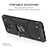 Custodia Silicone e Plastica Opaca Cover con Magnetico Anello Supporto MQ1 per Xiaomi Redmi Note 9 Pro Max