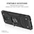 Custodia Silicone e Plastica Opaca Cover con Magnetico Anello Supporto MQ1 per Xiaomi Redmi Note 9S