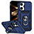Custodia Silicone e Plastica Opaca Cover con Magnetico Anello Supporto MQ2 per Apple iPhone 13 Pro