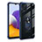 Custodia Silicone e Plastica Opaca Cover con Magnetico Anello Supporto MQ2 per Samsung Galaxy A22s 5G