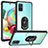 Custodia Silicone e Plastica Opaca Cover con Magnetico Anello Supporto MQ2 per Samsung Galaxy A71 4G A715