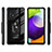 Custodia Silicone e Plastica Opaca Cover con Magnetico Anello Supporto MQ2 per Samsung Galaxy A72 4G