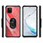 Custodia Silicone e Plastica Opaca Cover con Magnetico Anello Supporto MQ2 per Samsung Galaxy Note 10 Lite