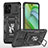 Custodia Silicone e Plastica Opaca Cover con Magnetico Anello Supporto MQ3 per Motorola Moto G Power 5G (2023)