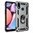 Custodia Silicone e Plastica Opaca Cover con Magnetico Anello Supporto MQ3 per Samsung Galaxy A10s