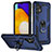 Custodia Silicone e Plastica Opaca Cover con Magnetico Anello Supporto MQ3 per Samsung Galaxy A13 4G