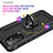 Custodia Silicone e Plastica Opaca Cover con Magnetico Anello Supporto MQ3 per Samsung Galaxy A15 4G