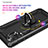 Custodia Silicone e Plastica Opaca Cover con Magnetico Anello Supporto MQ3 per Samsung Galaxy A32 4G