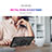 Custodia Silicone e Plastica Opaca Cover con Magnetico Anello Supporto MQ3 per Samsung Galaxy A52 4G