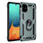 Custodia Silicone e Plastica Opaca Cover con Magnetico Anello Supporto MQ3 per Samsung Galaxy A71 4G A715