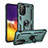 Custodia Silicone e Plastica Opaca Cover con Magnetico Anello Supporto MQ3 per Samsung Galaxy A82 5G