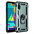 Custodia Silicone e Plastica Opaca Cover con Magnetico Anello Supporto MQ3 per Samsung Galaxy M01