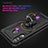 Custodia Silicone e Plastica Opaca Cover con Magnetico Anello Supporto MQ3 per Samsung Galaxy M30