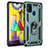 Custodia Silicone e Plastica Opaca Cover con Magnetico Anello Supporto MQ3 per Samsung Galaxy M31