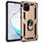 Custodia Silicone e Plastica Opaca Cover con Magnetico Anello Supporto MQ3 per Samsung Galaxy M60s