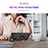 Custodia Silicone e Plastica Opaca Cover con Magnetico Anello Supporto MQ3 per Samsung Galaxy S20 FE 4G