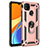 Custodia Silicone e Plastica Opaca Cover con Magnetico Anello Supporto MQ3 per Xiaomi POCO C3