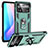 Custodia Silicone e Plastica Opaca Cover con Magnetico Anello Supporto MQ3 per Xiaomi Poco X4 Pro 5G Verde